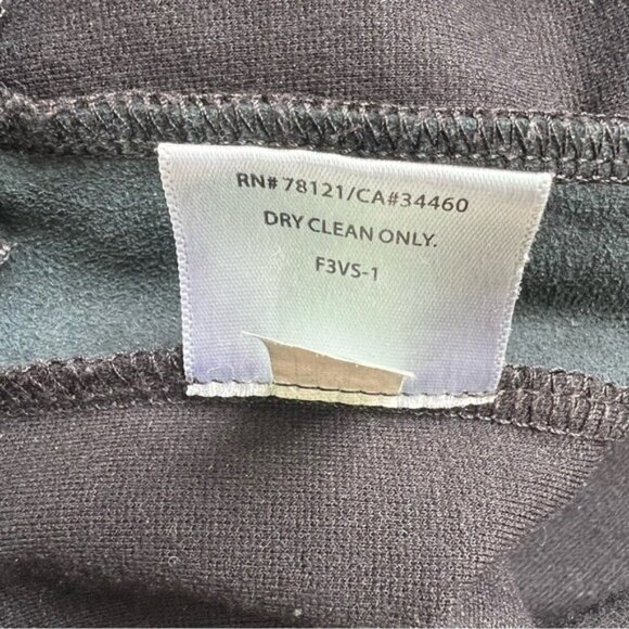 Eileen Fisher Slim Ponte Pant with Leather Striped Sides - PL - Picture 6 of 6